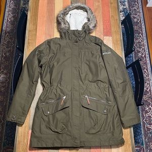Columbia Carson Pass Interchange Jacket - size L - Dark Olive Green